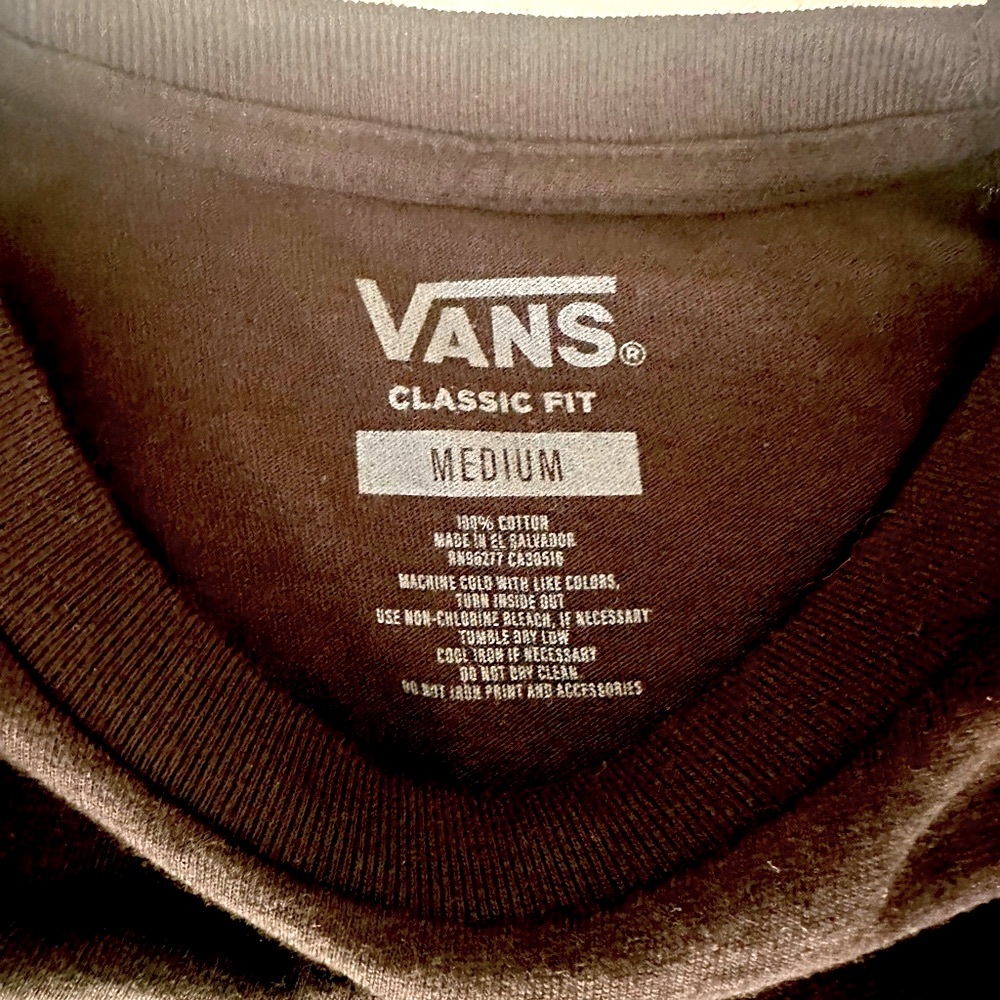 Vans long sleeve.  NWOT